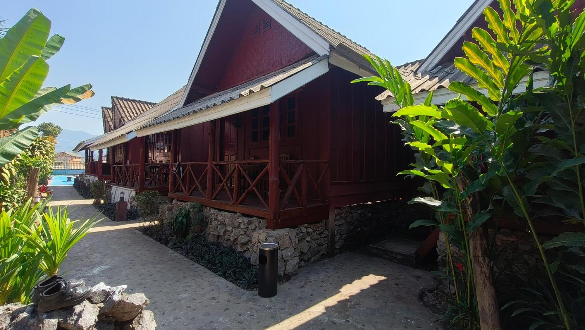 Bungalow Vang Vieng Bagian luar foto